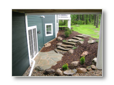 natural stone steps
