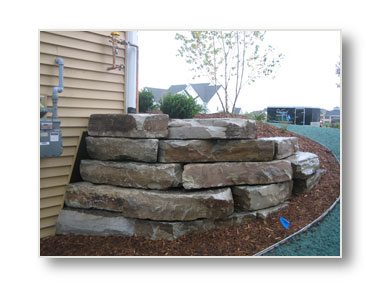 holland mi stone wall