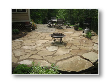 michigan flagstone patio in holland michigan