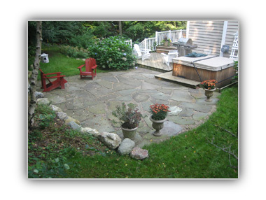 bluestone irregular patio